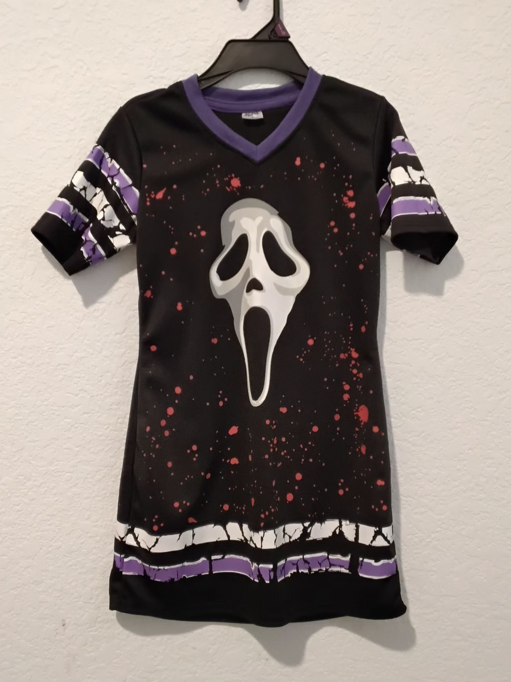 Fun World Ghost Face Lives Girl's Hockey Jersey Dress Costume - No Mask